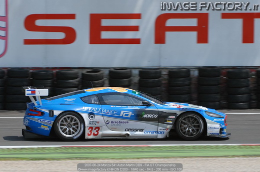 2007-06-24 Monza 541 Aston Martin DB9 - FIA GT Championship